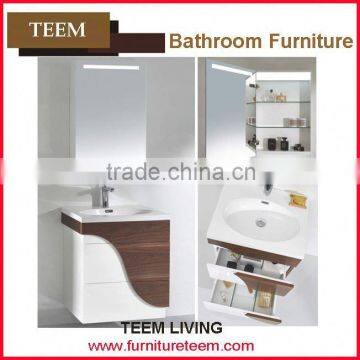 2015 hot sales new design modern high end italian solid wood furniture french antique bathroom vanity cabinet