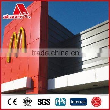 advertising board acm aluminium composite panel mutiple colour facade panel