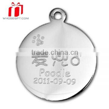 Engraved Logo Available Stainless Steel Blank Pet Tags