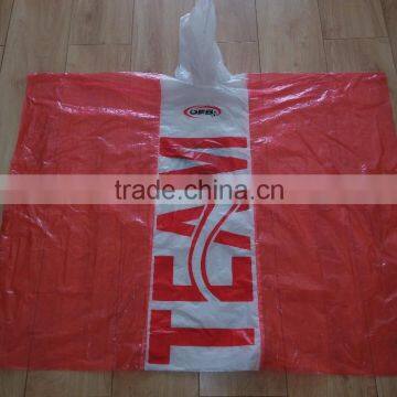 YunShang Promotioal Colorful Disposable pe Rain Poncho