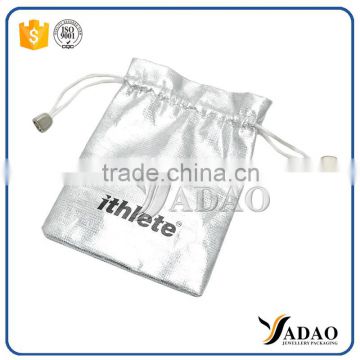 New product 2016 drawstring leather pouch with best quality and low price