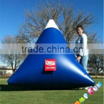 Inflatable dorito paintball bunkers