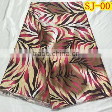 2015 New trend African style satin silk fabric SJ-001