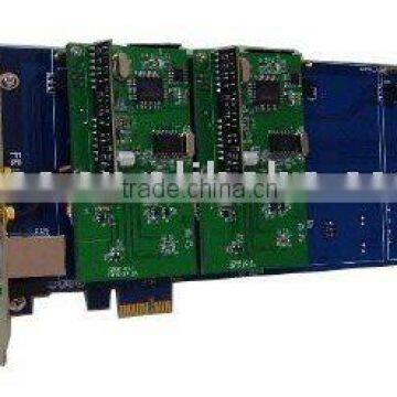 100% good quality+excellent voice+4 port wireless Asterisk PCI card(with PCI Express 1X interface)