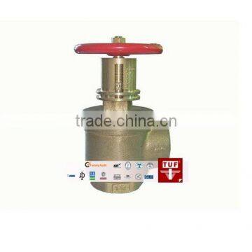 Right angle pressure restricting valve