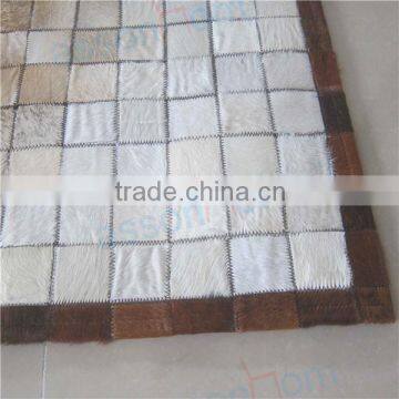 Leather Rug Patchwork Carpet
