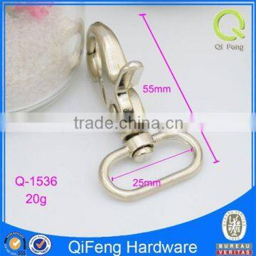Q-1536 Zinc Alloy Hook Fancy Tiny Silver Zipper Hooks