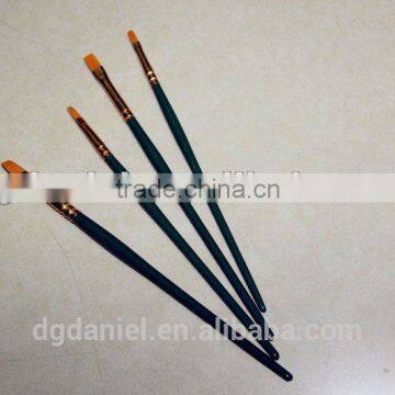 Professional Oil painting brush green color Nylon artist brush