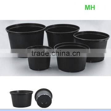 Round Plastic Pots for Plant Cheap Flower Pot Garden Pot Low Gallon Pot