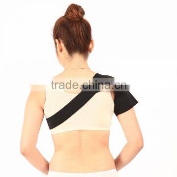 CE approved elastic shoulder support with tourmaline and magnets