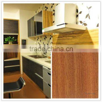 rigd wood grain pvc membrane foil for furniures