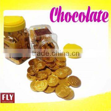 sigle package Gold Coin Chocolate with foil layer