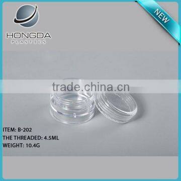 Loose Powder Packaging Clear Plastic Jar With Lids