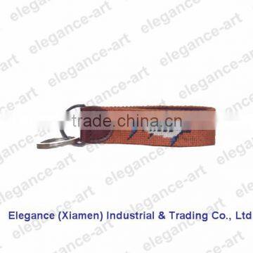 Hot-selling Needlepoint Key Chain, Promotional Leather Key Holders