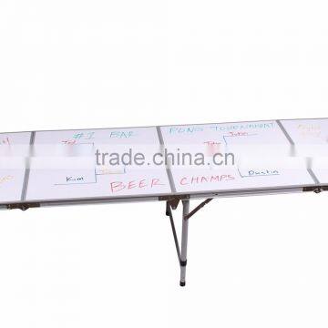 8-Foot Portable Beer Pong / Tailgate Tables WHITEBOARD DRAW ANYTHING YOU LIKE photo-3