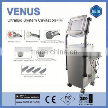 2013 Cavitation RF Ultrasonic Machine S80C Ultrasound Therapy For Weight Loss ISO/CE Cavitation Rf Vacuum Roller Fat Reduction