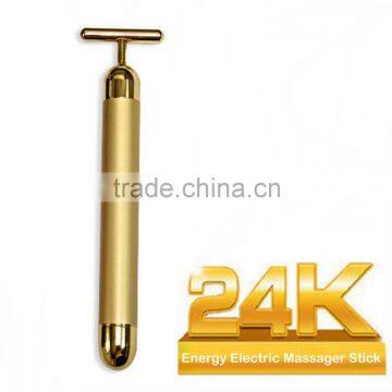 New Portable High Frequency Vibrating 24K Gold Beauty Bar For Beauty Facial Care