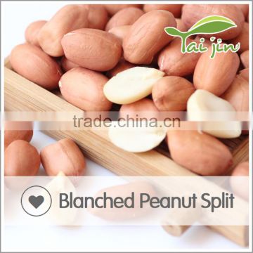 Bulk processing plant blanched peanut split