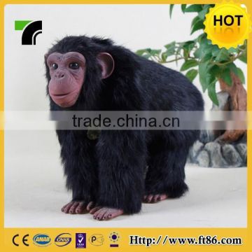 Factory wholesale realistic animal fur black gorilla