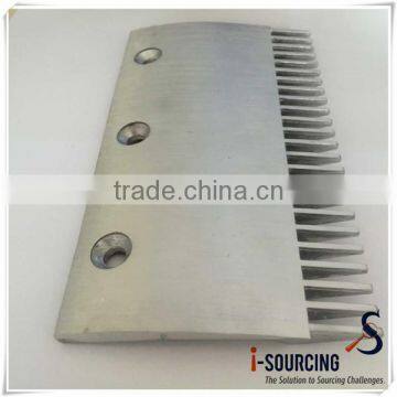 china made 22 teeths aluminium alloy escalator comb plate