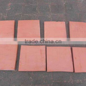 red clay floor tiles with chinese style