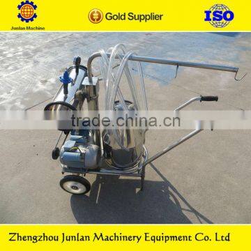 Mobile cow milking machine for goat and sheep