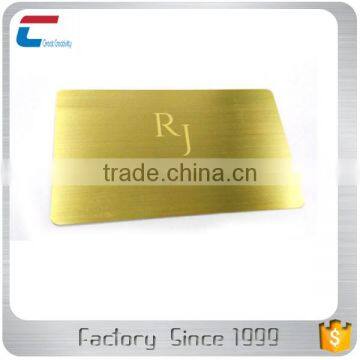 Engraved Gold Plated Stainless Steel Metal Business Cards