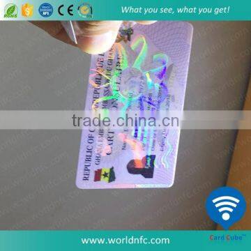 Contactless Chip PVC Plastic RFID Hologram Cards