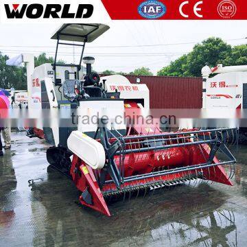 price new grain mini wheat harvester with Rubber track