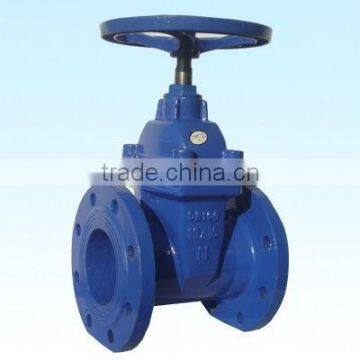 DIN soft sealing gate valve cast iron water gate valve/Ductile Cast iron Wedge Stem Electric Gate Valve