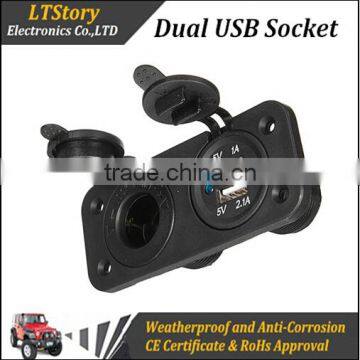 Round Smart Electrical Power Socket 12V for Marine for Car Boat Truck photo-2