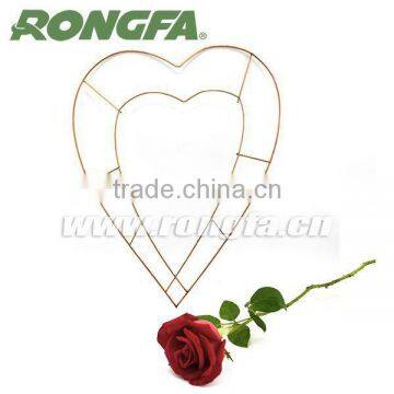 Wire Ribbon Wreath Heart Shape photo-3