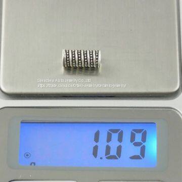Long Metal Beads For Jewelry Accessories 925 Silver Beads photo-5