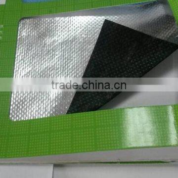 Aluminum foil coated with nonwoven