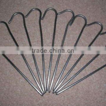 Steel tent peg