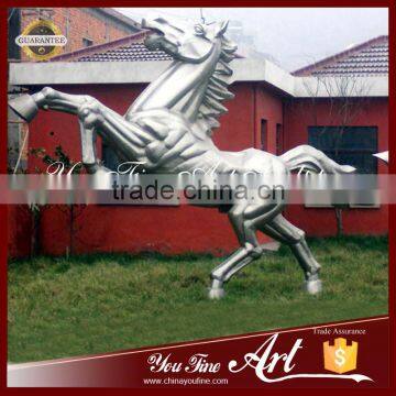 Garden Abstract Stainless Steel Horse Statue for Outdoor