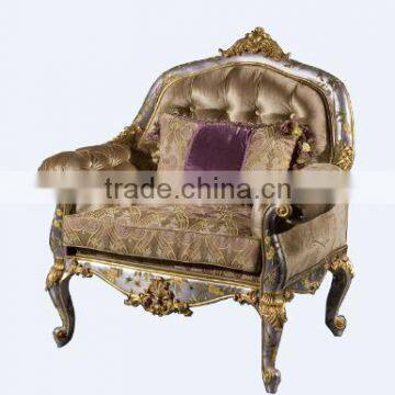 Fancy Art Painting Living Room Sofas, Elegant Hand Painting 3+2+1 Sofa Set, Classic Wood Carving Living Rroom Furniture Set photo-4