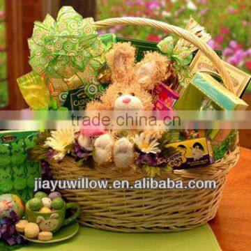 mini cheap holiday gift baskets wholesale with handle for decoration and gift