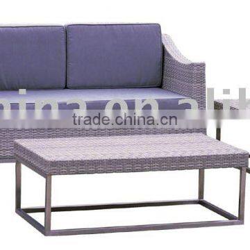 Aluminium Garden Wicker Sofa Set