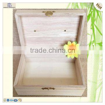 10 cm Natural Rectangle Curved Fixed Turnable Handle Box