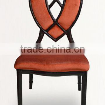 Factory directsale European style fashion aluminum wedding hotel dining chair LQ-B901