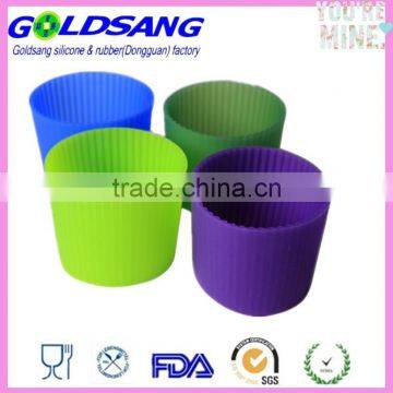 Coffee Cup Latte Cappuccino Glass Tumbler Silicone Sleeve photo-6