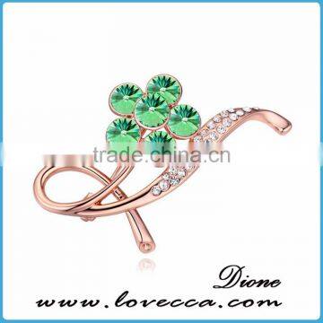 Top wholesale wedding flower brooch,korean crystal brooch