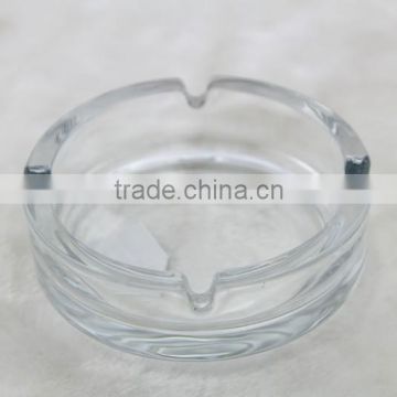 glass ashtray with logo and decoration firing