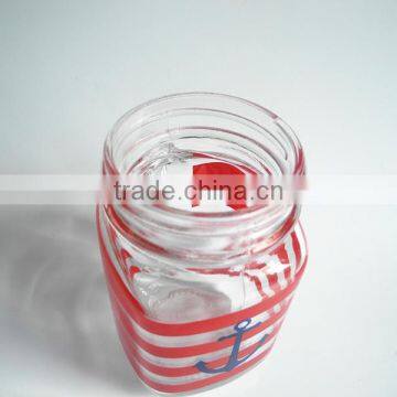 16oz Handle Decorative Glass Mason Juice Jar With Plastic Pig Screw Lid photo-4