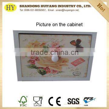 Solid Wood Furniture Living Room Cabinet With 9 Drawers photo-3