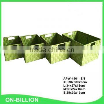 Household Handmade Nylon Woven Storage Basket for Shelf Cabinet photo-3