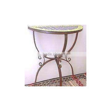 wrought iron table base