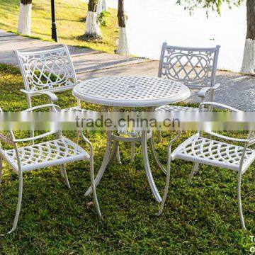 cast aluminum garden chair supplier/aluminum bistro chair set/outdoor aluminum chair factory foshan