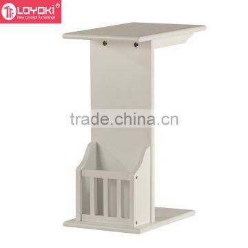 New Design Wood Sofa Side Table Wooden Magazine Rack Wood Side Table photo-2